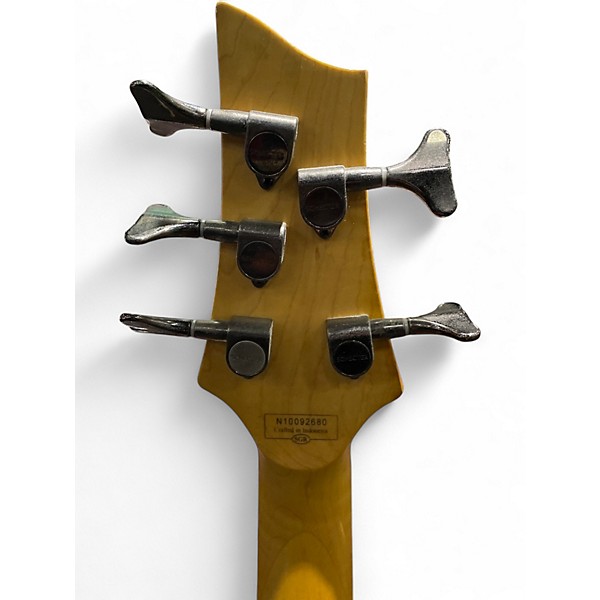 Used Schecter Guitar Research Omen Extreme 5 String Red Electric Bass Guitar