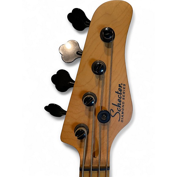 Used Schecter Guitar Research Model T Session Natural Electric Bass Guitar