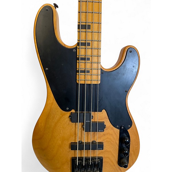 Used Schecter Guitar Research Model T Session Natural Electric Bass Guitar