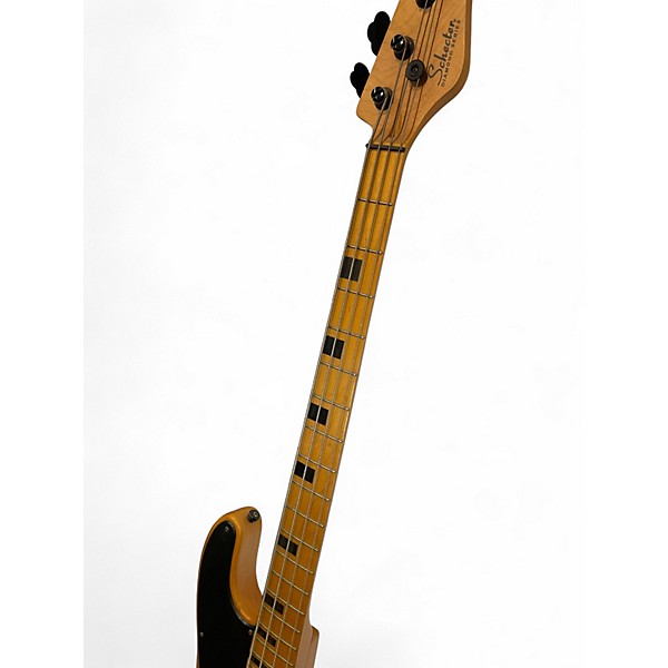 Used Schecter Guitar Research Model T Session Natural Electric Bass Guitar