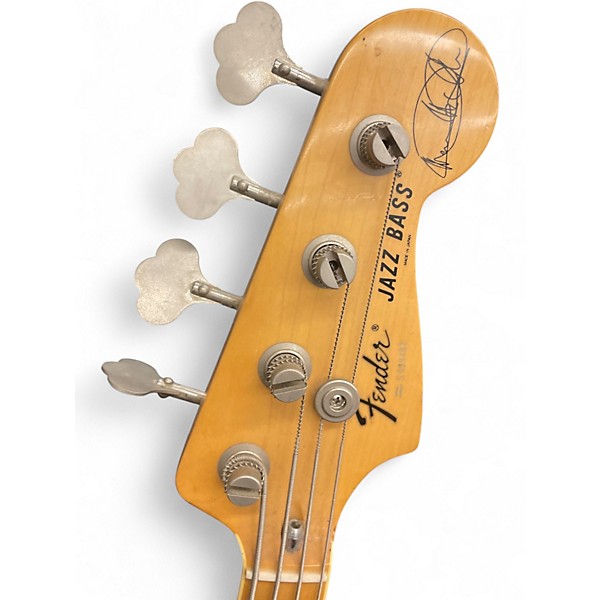 Used Fender Marcus Miller Signature Jazz Bass Natural Electric Bass Guitar