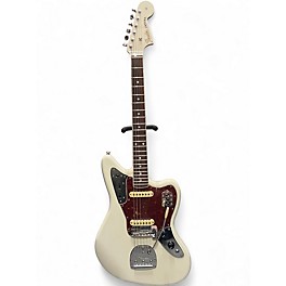 Used 2023 Fender Custom Shop 66 Jaguar Deluxe Closet Classic Aged Olympic White Solid Body Electric Guitar