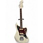 Used 2023 Fender Custom Shop 66 Jaguar Deluxe Closet Classic Aged Olympic White Solid Body Electric Guitar thumbnail