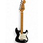 Used 1980s Squier Standard Stratocaster Black Solid Body Electric Guitar thumbnail