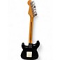 Used 1980s Squier Standard Stratocaster Black Solid Body Electric Guitar