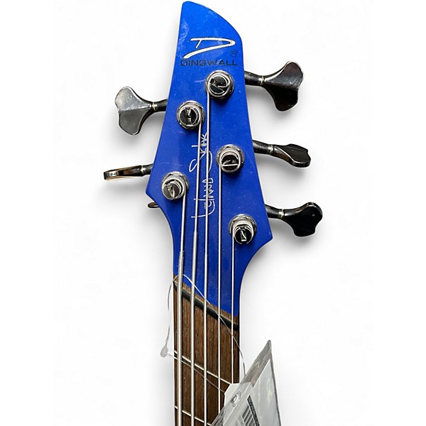Used Dingwall leland sklar Blue Electric Bass Guitar