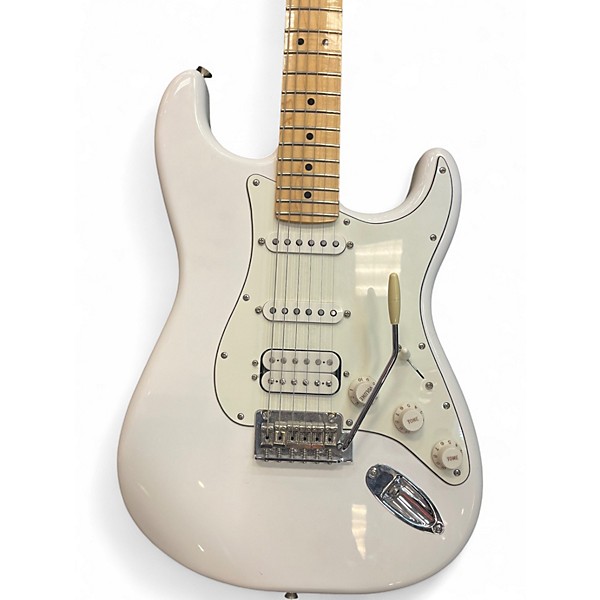 Used Fender Stratocaster White Solid Body Electric Guitar