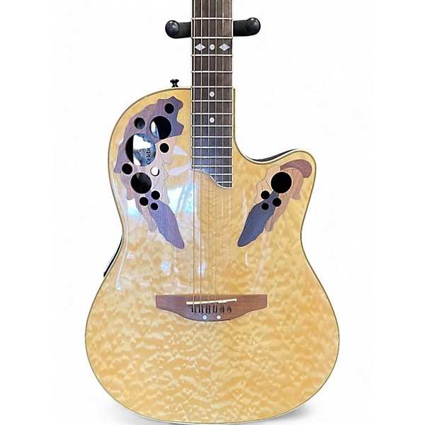 Used Ovation CP247 celebrity Maple Acoustic Electric Guitar