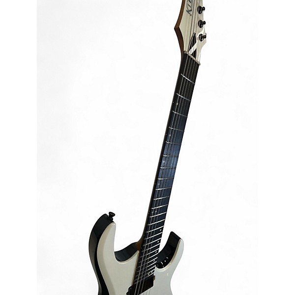 Used Kiesel ARIES 6 MULTI-SCALE WHITE/BLACK EDGE Solid Body Electric Guitar