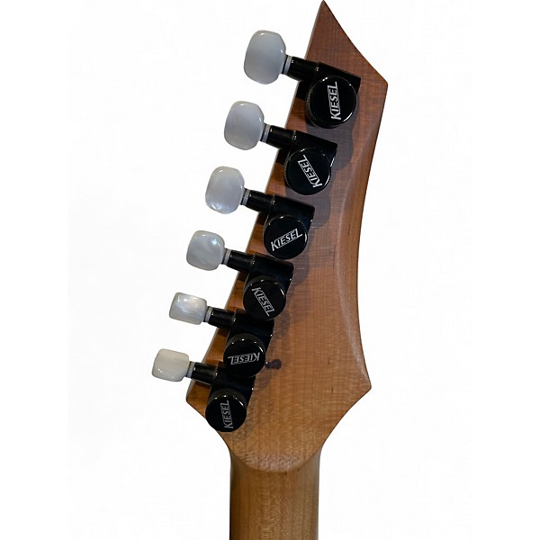 Used Kiesel ARIES 6 MULTI-SCALE WHITE/BLACK EDGE Solid Body Electric Guitar