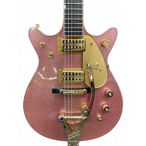 Used 2024 Gretsch Guitars Masterbuilt '62 G6134 White Penguin Champagne Sparkle Solid Body Electric Guitar