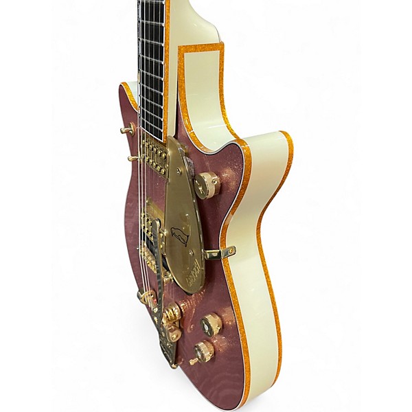 Used 2024 Gretsch Guitars Masterbuilt '62 G6134 White Penguin Champagne Sparkle Solid Body Electric Guitar