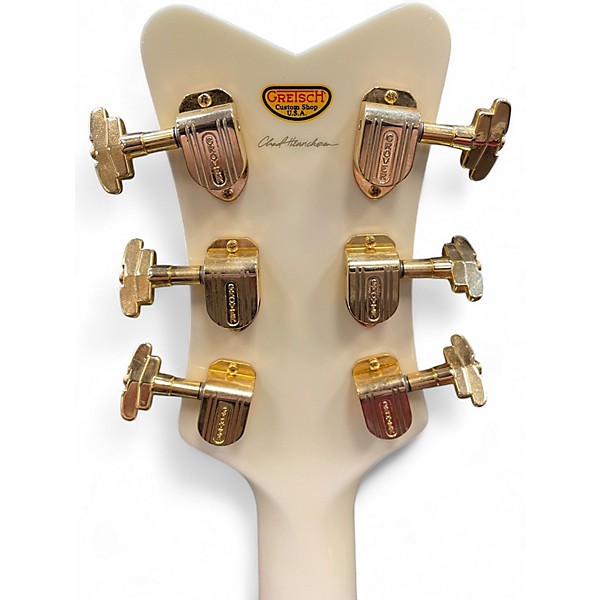 Used 2024 Gretsch Guitars Masterbuilt '62 G6134 White Penguin Champagne Sparkle Solid Body Electric Guitar