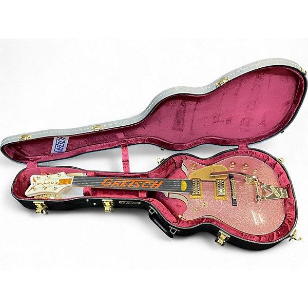 Used 2024 Gretsch Guitars Masterbuilt '62 G6134 White Penguin Champagne Sparkle Solid Body Electric Guitar