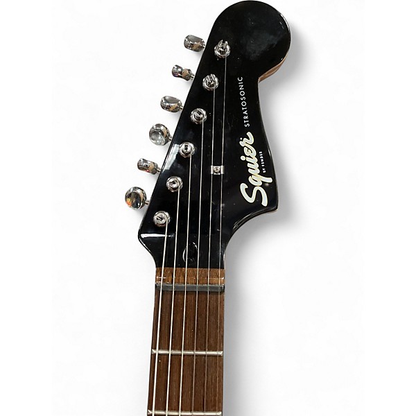 Used Squier stratosonic yellow Solid Body Electric Guitar