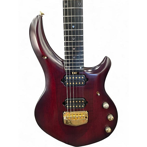 Used Ernie Ball Music Man Artisan Majesty Wine Red Solid Body Electric Guitar