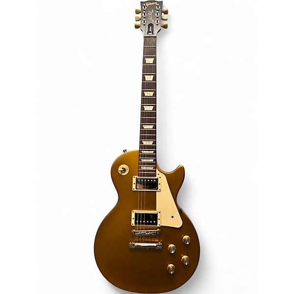 Used Gibson Les Paul Tribute Metallic Gold Solid Body Electric Guitar