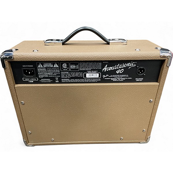 Used Fender Acoustasonic Jr 40W Acoustic Guitar Combo Amp