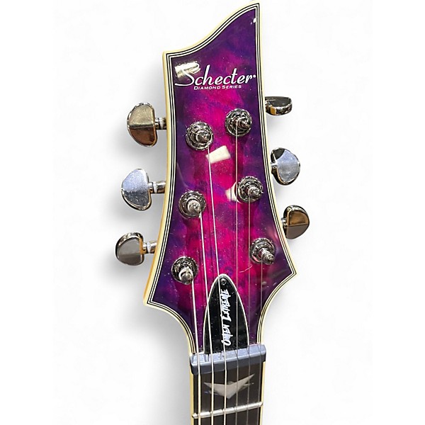 Used Schecter Guitar Research OMEN EXTREME 6 ELECTRIC MAGENTA Solid Body Electric Guitar