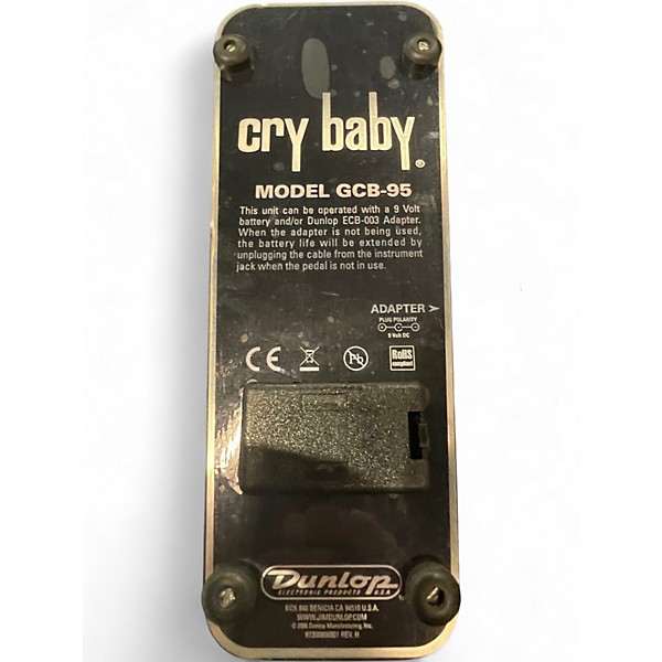 Used Dunlop GCB95 Original Crybaby Wah Effect Pedal