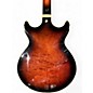 Used Ibanez AM153QA Dark Brown Sunburst Hollow Body Electric Guitar