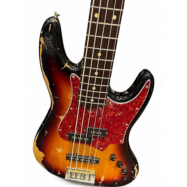 Used Fad CUSTOM PJ SMR HEAVY RELIC BURST Electric Bass Guitar