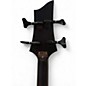 Used 2020s Schecter Guitar Research Stiletto Stealth 4 Black Electric Bass Guitar
