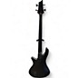 Used 2020s Schecter Guitar Research Stiletto Stealth 4 Black Electric Bass Guitar