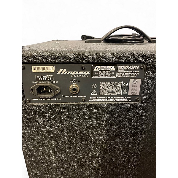 Used 2016 Ampeg BA210V2 2x10 Bass Combo Amp