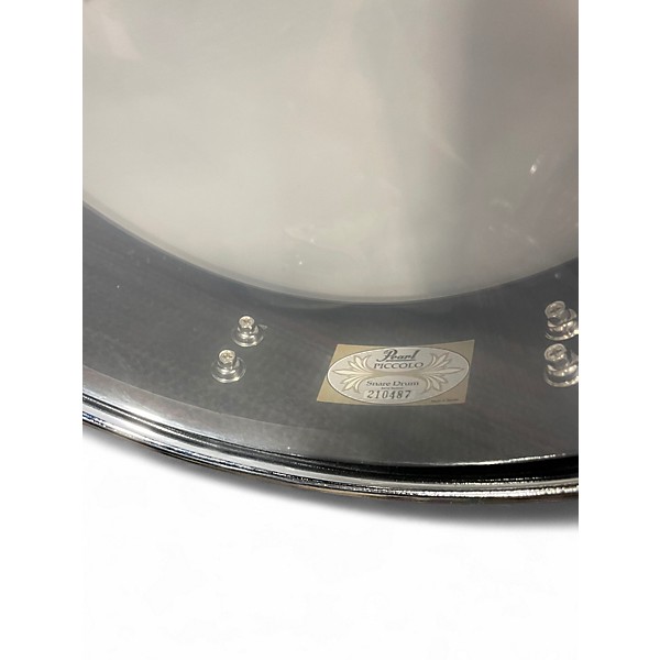 Used Pearl 3.5X13 Power Piccolo Snare Matte Grey Drum