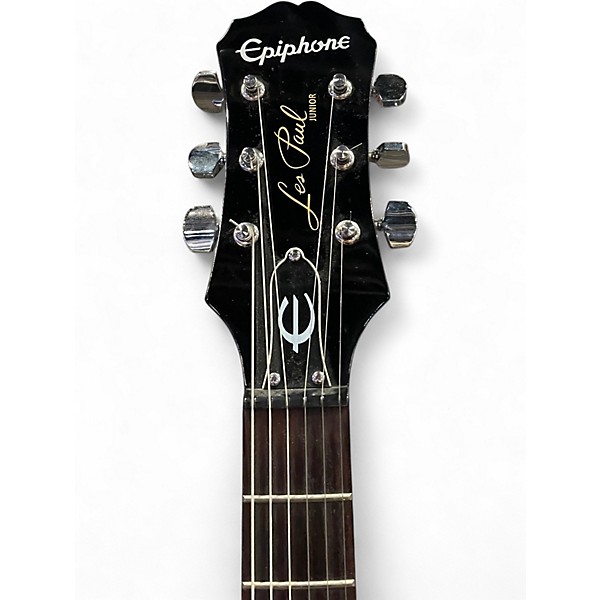 Used 2015 Epiphone Les Paul Junior Bolt On Blue Burst Solid Body Electric Guitar