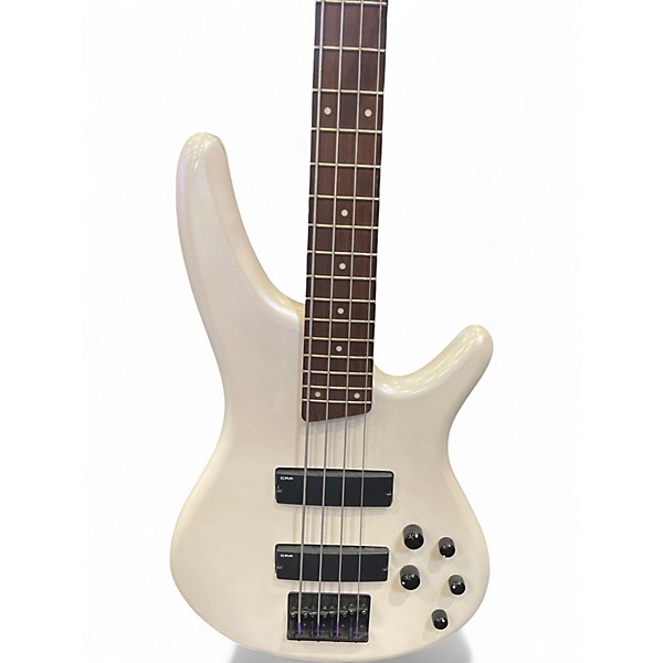 Used Ibanez SR250 Pearl White Electric Bass Guitar