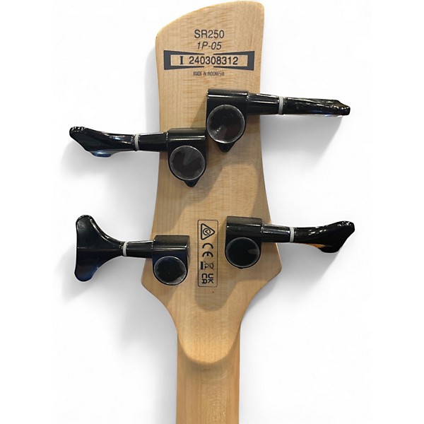 Used Ibanez SR250 Pearl White Electric Bass Guitar