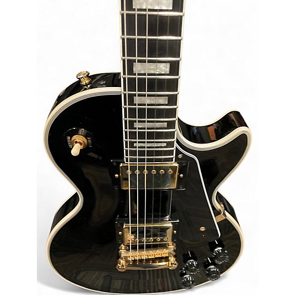 Used Epiphone Les Paul Custom Ebony Solid Body Electric Guitar