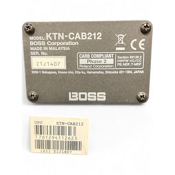 Used BOSS KTN-CAB212 Guitar Cabinet