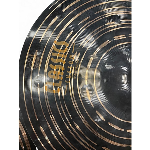 Used MEINL 14in CLASSICS CUSTOM DARK HIHAT PAIR Cymbal