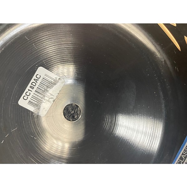 Used MEINL 18in CLASSICS CUSTOM DARK CRASH Cymbal