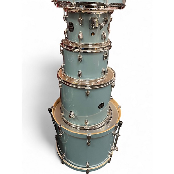 Used Mapex 5 Piece VENUS AQUA BLUE SPARKLE Drum Kit