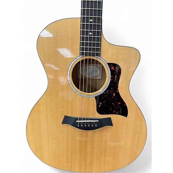 Used Taylor 214CE Deluxe Koa Natural Acoustic Electric Guitar