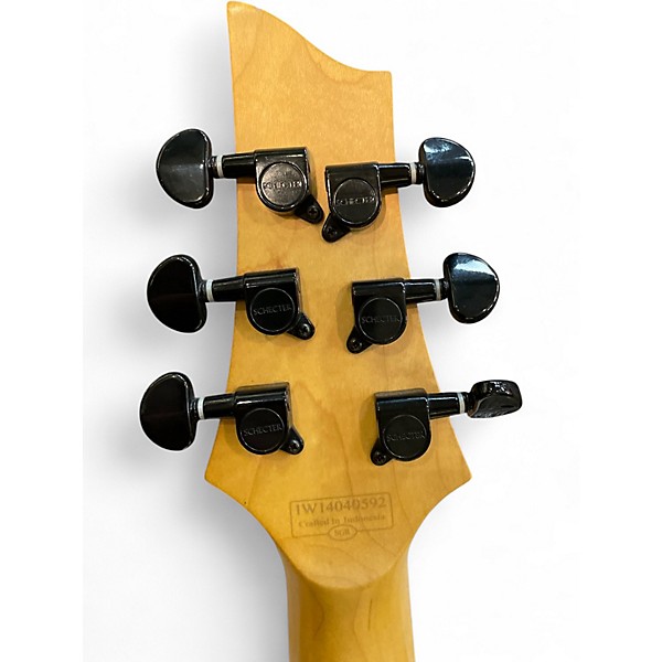 Used Schecter Guitar Research C1 Special Blue Solid Body Electric Guitar