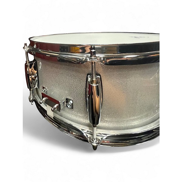 Used Gretsch Drums 5.5X14 Energy Snare Silver Sparkle Drum