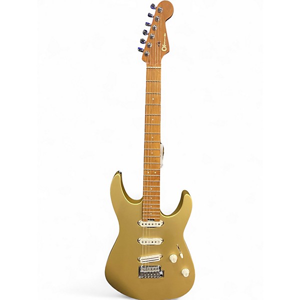 Used Charvel DK22 Gold Solid Body Electric Guitar
