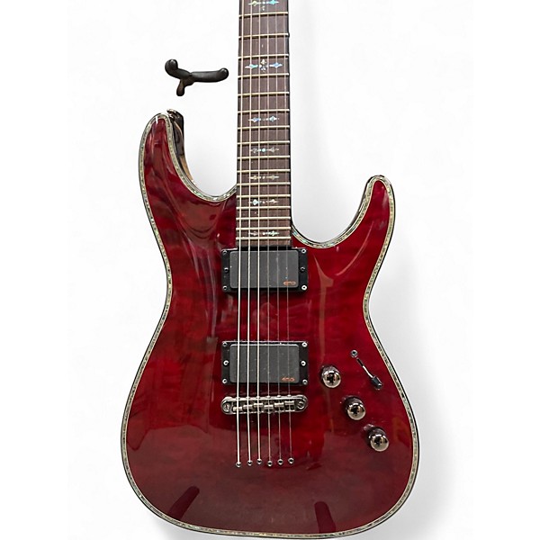 Used Schecter Guitar Research Hellraiser C1 Black Cherry Solid Body Electric Guitar