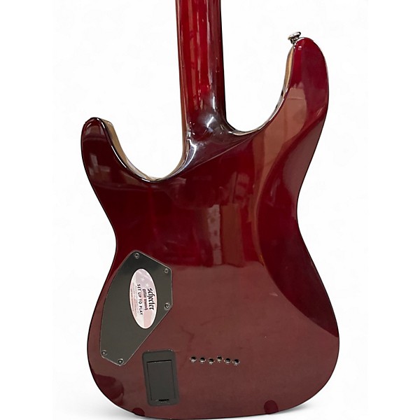 Used Schecter Guitar Research Hellraiser C1 Black Cherry Solid Body Electric Guitar