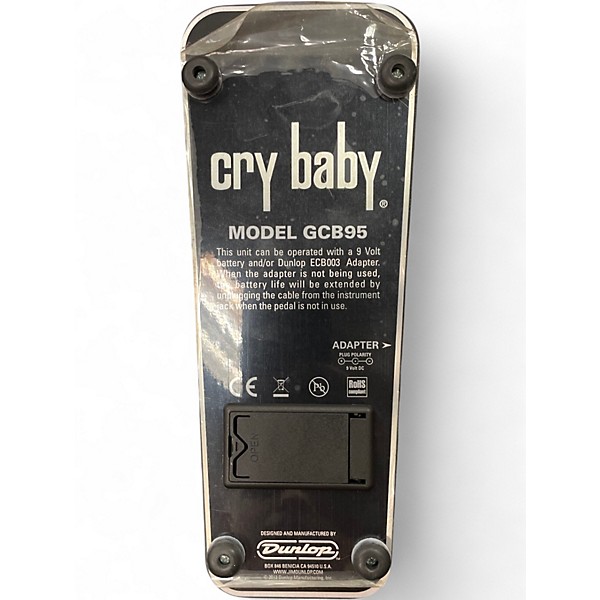 Used Dunlop GCB95 Original Crybaby Wah Effect Pedal
