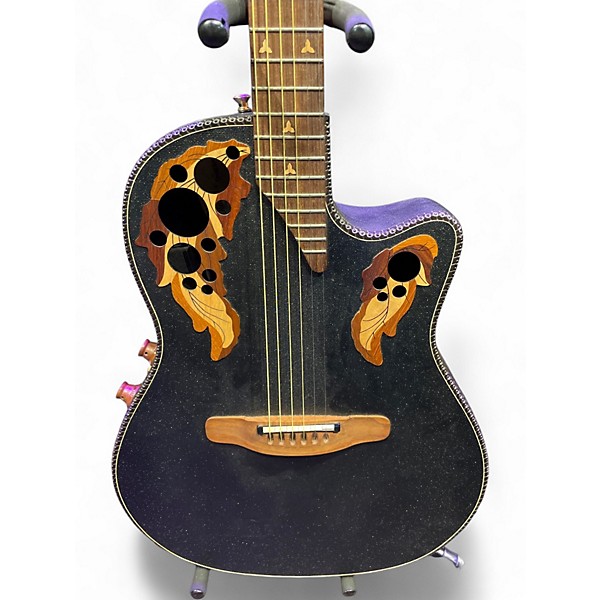 Used 2009 Adamas 1581 Black Acoustic Electric Guitar