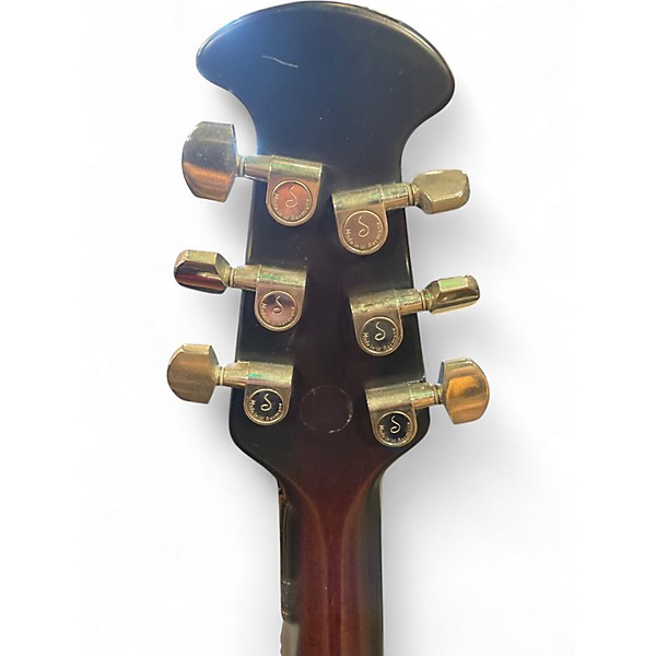 Used Ovation Custom Balladeer 1862 2 Color Sunburst Acoustic Electric Guitar