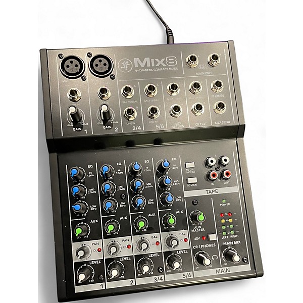 Used Mackie Mix8 Unpowered Mixer