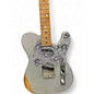 Used Fender Brad Paisley Road Worn Telecaster Silver Sparkle Solid Body Electric Guitar