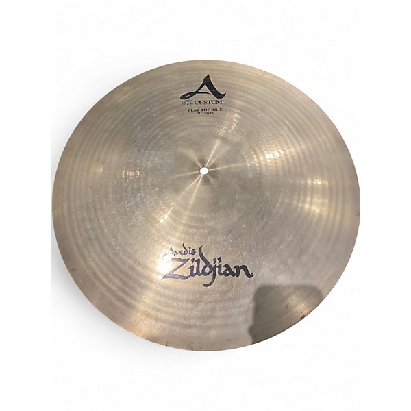 Used Zildjian 20in A custom flat top ride Cymbal